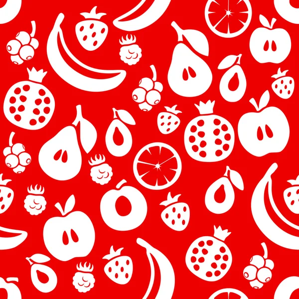 Fruit seamless background — Stock Vector