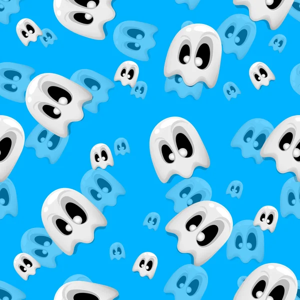 Seamless texture ghost — Stock Vector