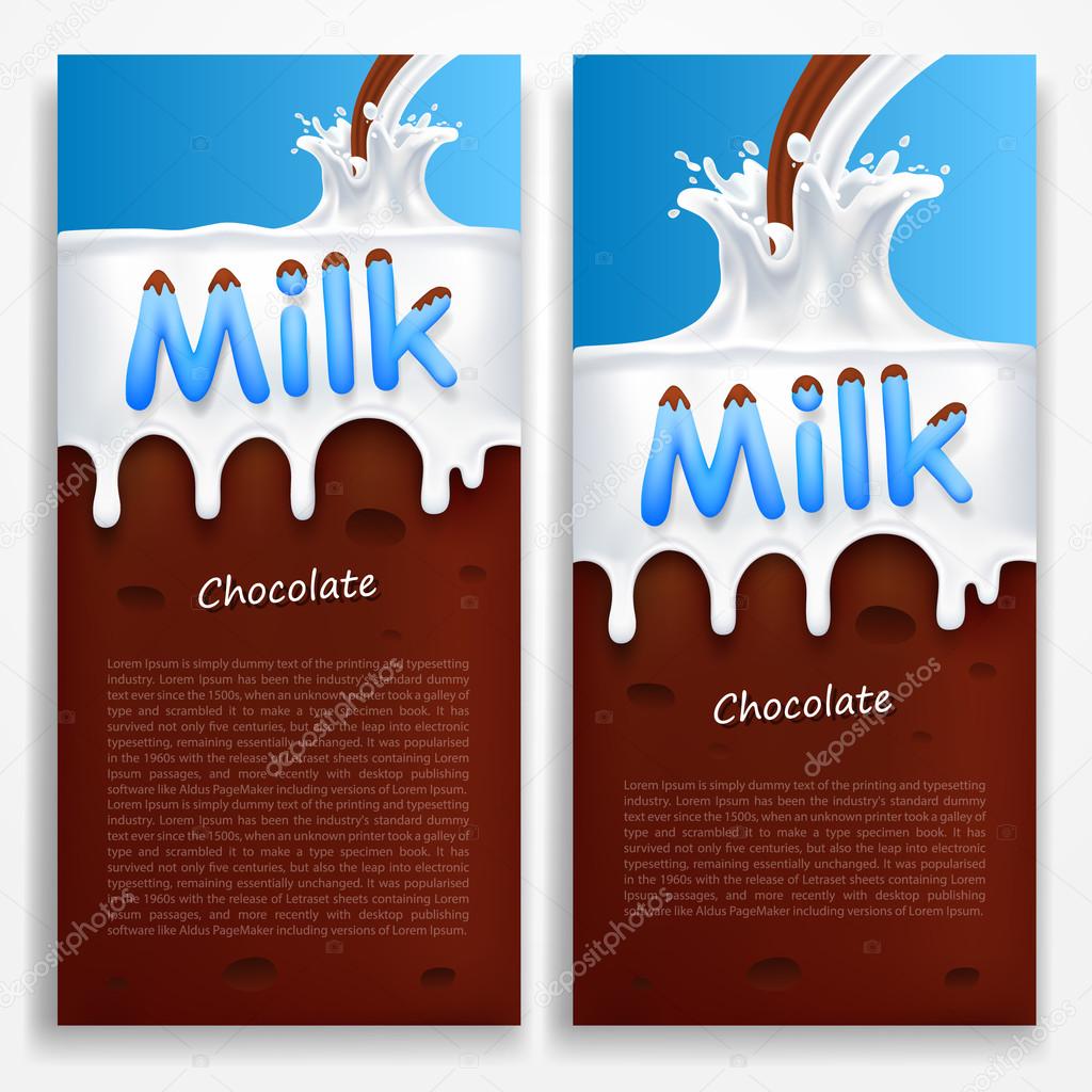 Milk with chocolate