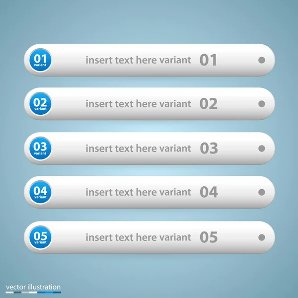 Liste des options — Image vectorielle