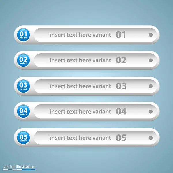 Liste des options — Image vectorielle