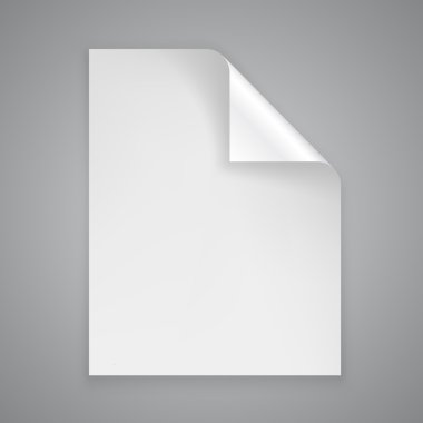 Sayfaya bir bükülmüş köşe