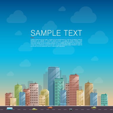 modern şehir manzara arka plan