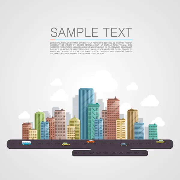 modern şehir manzara arka plan