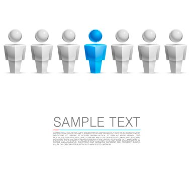 kalabalığın içinde benzersiz kişi