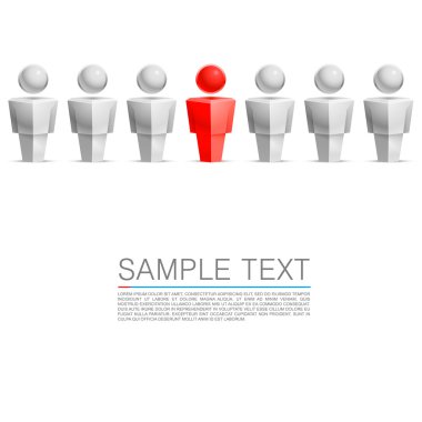 kalabalığın içinde benzersiz kişi