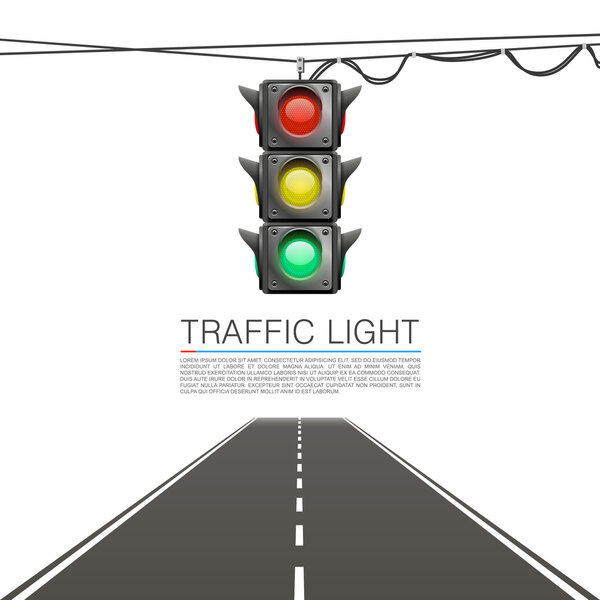 Señal de tráfico sobre fondo blanco — Vector de stock