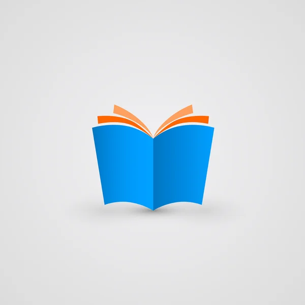 Icono del libro. Vector simple y limpio — Archivo Imágenes Vectoriales