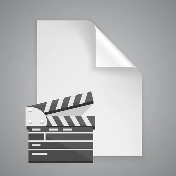 Paper symbol film — Stock Vector
