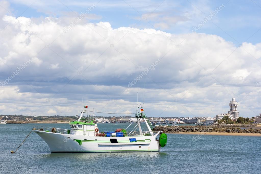 Fishing boat in Guadiana