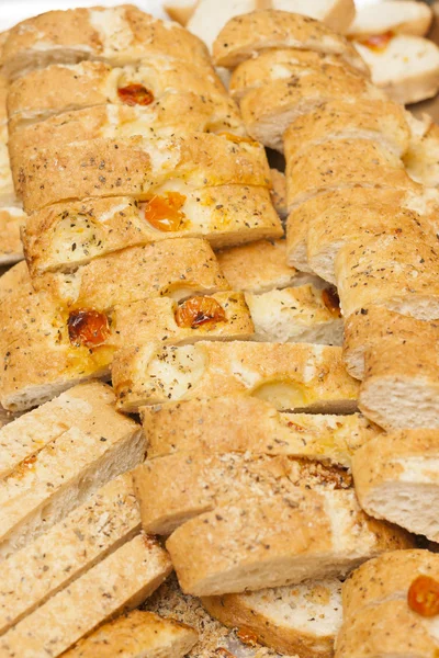 İtalyan ekmeği arka plan — Stok fotoğraf