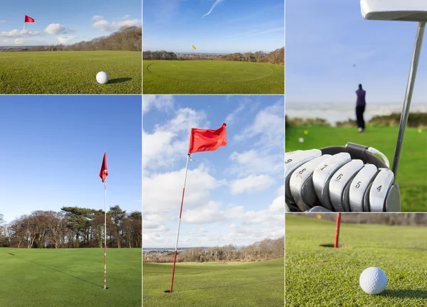 Golf Collage — Stockfoto