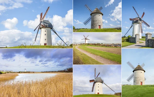 Colagem de Skerries Moinhos de vento — Fotografia de Stock