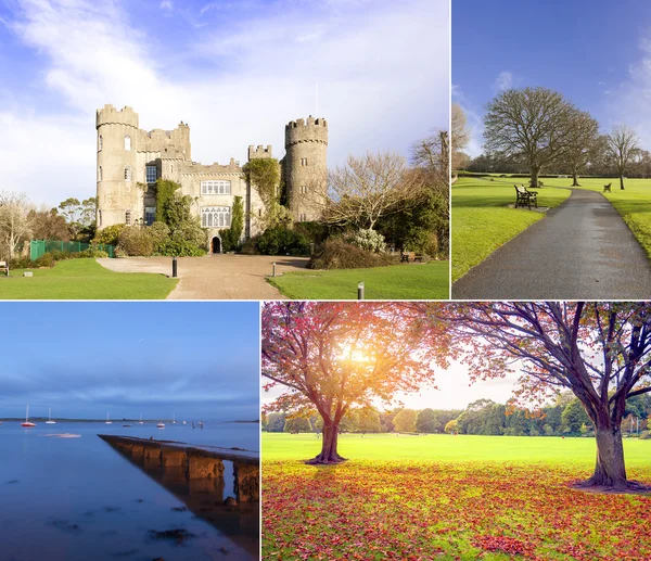 Malahide Castle Collage — Stock Photo, Image