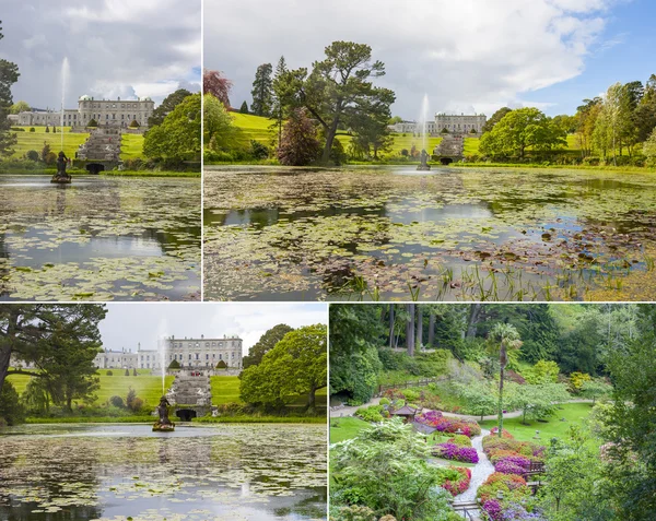 Collage of Powerscourt gardens — Stock Photo, Image