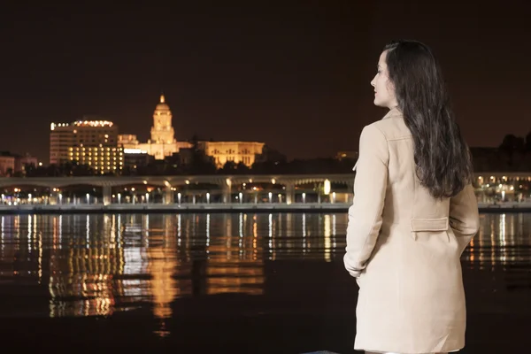 Mujer en Málaga — Foto de Stock