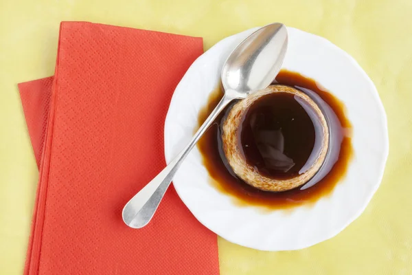 Flan dessert — Stock Photo, Image