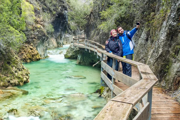 Selfie en la naturaleza — Foto de Stock