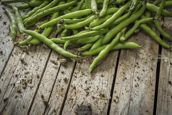 Green beans on the table — Stock Photo, Image