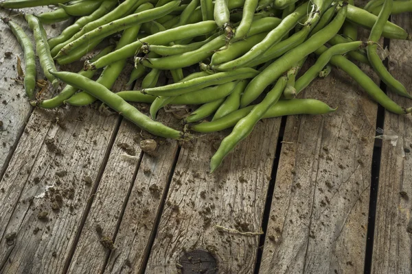 Green beans on the table — Stock Photo, Image