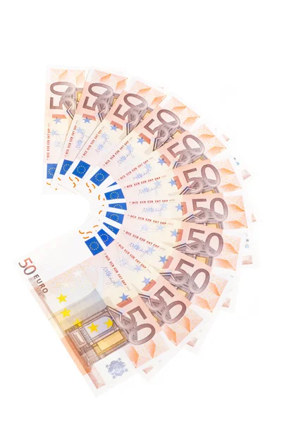 Fifty euro fan — Stock Photo, Image