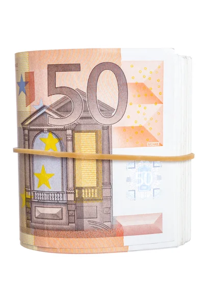 Vijftig euro merkt bend — Stockfoto