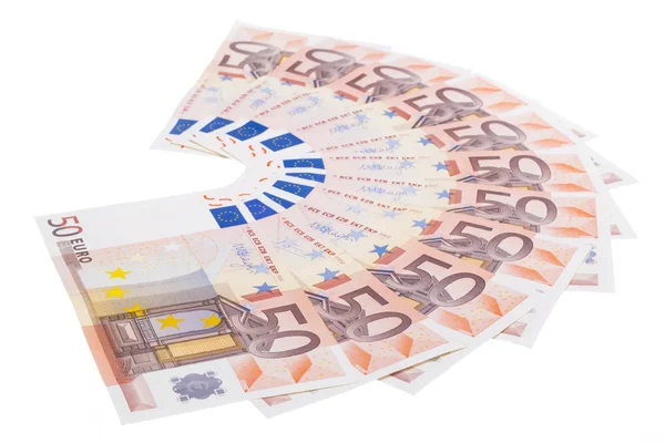 Fifty euro fan — Stock Photo, Image