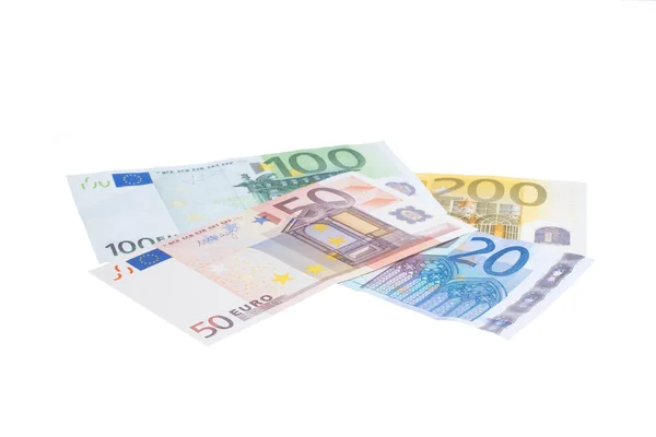 Euro banknot toplama — Stok fotoğraf