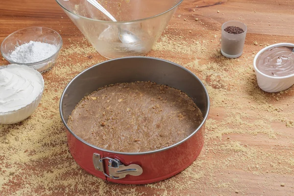 Ingredienti diversi per una torta — Foto Stock