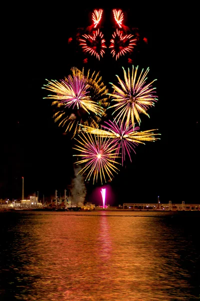 Heart shape fireworks