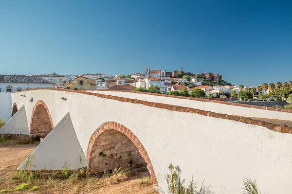 Die rombrücke in silbern, portugal — Stockfoto