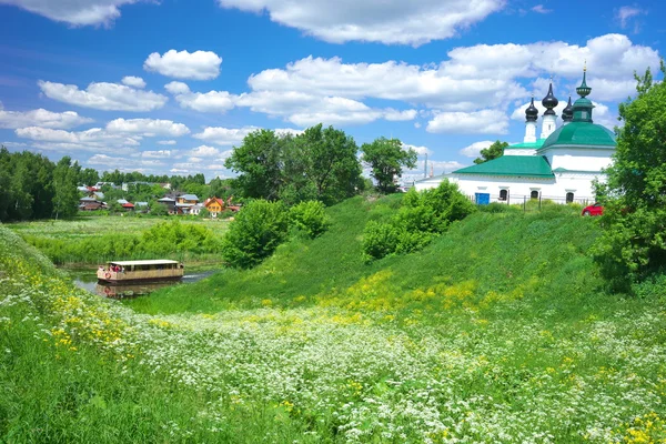 Nyári táj-Suzdal — Stock Fotó