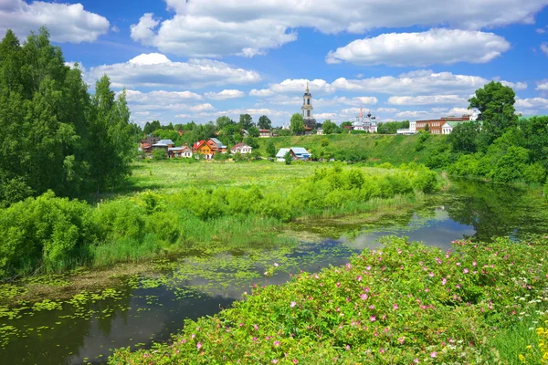 Summer landscape in Suzdal — Stock Photo, Image