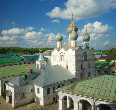 Kremlin Rostov büyük içinde. Rusya'nın altın yüzük.