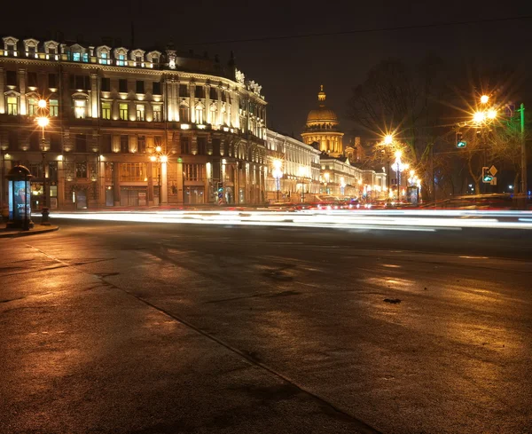 Noční Petrohrad. — Stock fotografie