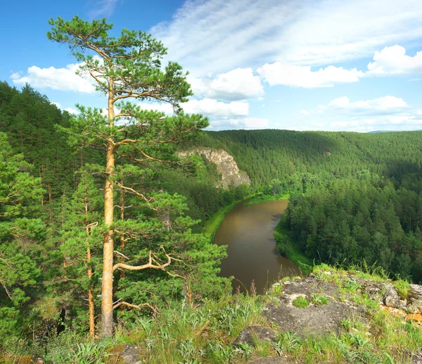 Hay River. Rusya, Güney Ural.