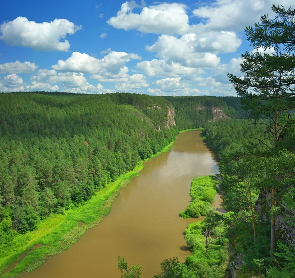 Hay River. Rusya, Güney Ural. — Stok fotoğraf