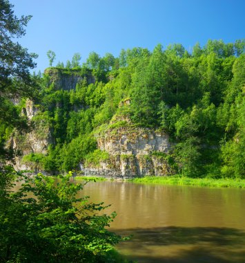 Hay River. Rusya, Güney Ural.