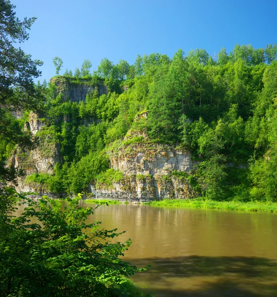 Rio Hay. Rússia, Ural do Sul . — Fotografia de Stock