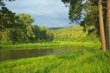 Hay River. Rusya, Güney Ural.