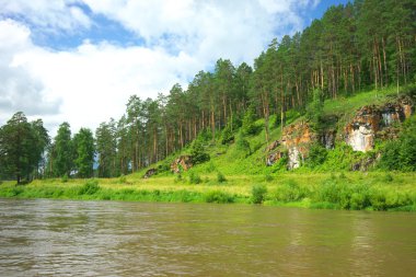 Hay River. Rusya, Güney Ural.