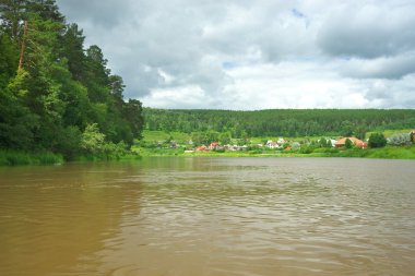Hay River. Rusya, Güney Ural.