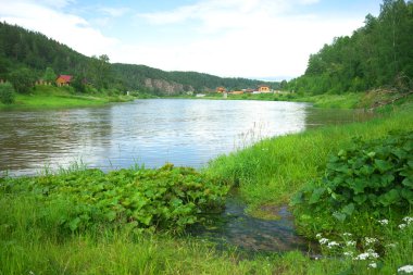 Hay River. Rusya, Güney Ural.