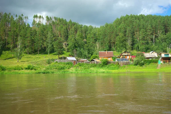 Széna folyó. Oroszország, Dél-Ural. — Stock Fotó