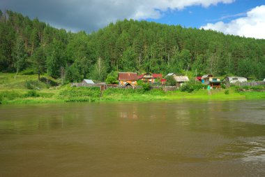 Hay River. Rusya, Güney Ural.