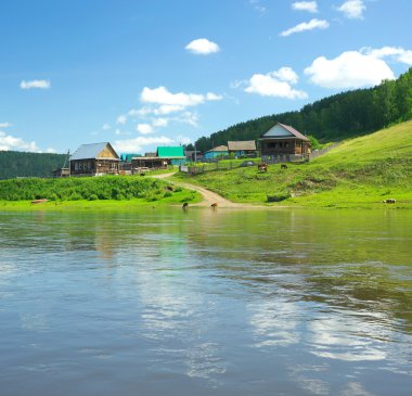 Hay River. Rusya, Güney Ural.