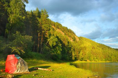 Hay River. Rusya, Güney Ural.