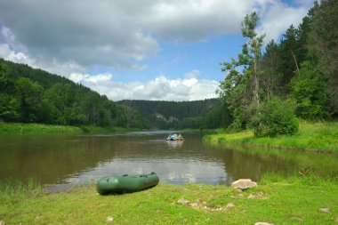 Hay River. Rusya, Güney Ural.