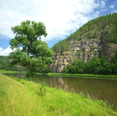 Hay River. Rusya, Güney Ural.