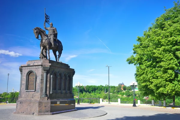 Památník Prince Vladimir v létě, Rusko. — Stock fotografie